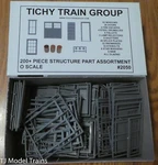 Tichy Train Group Ho #2050 Structure Part Assortment (styrene) -- (pver 200 Pcs). Fixed Price $59.50.