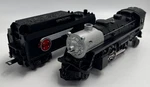 Lionel Santa Fe Railroad Steam Engine 4-4-2 Tender Smoke Rev Whistle Atsf. Fixed Price $145.00.