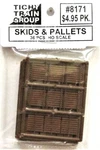 Ho Scale Tichy Train Group 8171 Wood Skids & Pallets Pkg (36). Fixed Price $6.00.