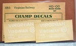 Champ Ho Scale Virginian Railway Road Name Decal Set # HN-5. Fixed Price $7.20.