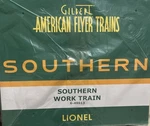 American Flyer Gauge Southern Work Train Set #49613, Nib. Fixed Price $400.00.