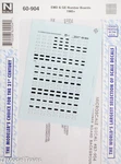 Microscale #60-904 Emd & Ge Number Boards 1985+ (decal Sheet). Fixed Price $6.25.