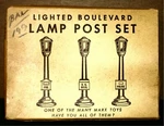 Marx - Vintage #073/3 Lighted Boulevard Lamp Post Set O/s Train Nib. Fixed Price $32.49.