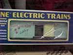 K-LINE,,,,,#,027KC16,,,,,ASHLEY'S Birthday Boxcar. Fixed Price $19.99.