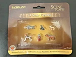 Bachmann 33158 Dogs With Fire Hydrant Figures (o Scale). Fixed Price $14.99.