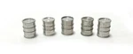 Lionel 455-23X Gauge Aluminum Oil Drum With End Ridges (five). Fixed Price $7.00.