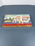 Plasticville Gas Station GO-3 1952 Original Box Red Roof Gauge With Org.. Fixed Price $18.99.