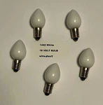5 New #1442 White Tear Drop Bulbs (1442W) 1442-303W,40-3) Lionel Repair Parts. Fixed Price $6.50.