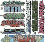 Blair Line 2260 Ho Scale Graffiti Decals Mega Set #11 PKG(9). Fixed Price $6.99.
