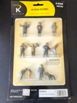New Sealed Mdk K-line Police Officers Figures Scale K-42314 Train Set Dog. Fixed Price $49.99.