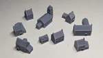 3MM Gauge Scale Uk Home Front Village (no Terrace Houses) - 9 Buildings. Fixed Price $17.46.