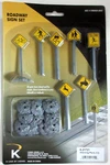 K-line By Lionel 6-21721 Scale Roadway Sign Set Warning Pack (12) 1:48 Sealed. Fixed Price $28.95.