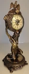 15" Titan Atlas Clock With Eagle Statue Antique Bronze Finish. Fixed Price $96.60.