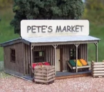 Osborn Model Kits 3062 Scale Pete's Produce Stand Craftsman. Fixed Price $15.99.