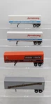 Lionel & Other Scale Assorted Semi-trailers 4 Ex. Fixed Price $54.99.