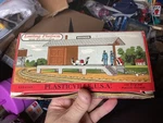 Plasticville 1620 100 Loading Platform Brown Roof & Floor Cart. Fixed Price $22.00.