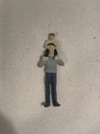 Arttista Dad W/ Boy On Shoulders #1254 Scale Figure Train People. Fixed Price $10.95.