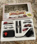 Bachmann Silver Chief Train Set New Open Box Lustre Chrome Locomotive. Fixed Price $100.00.