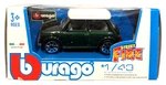 1:43 Scale Bburago 18-30000 Classic Mini Green Metallic With White Roof Bnib. Fixed Price $6.70.