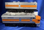 Lionel 8361 & 8362 Western Pacific Ab Diesel Set -1973. Fixed Price $75.00.