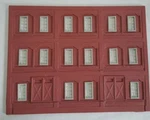 Korber Models #D0061 - Scale Front Wall W/ 2 Double Doors. Fixed Price $40.65.