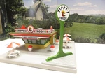 Mth Trains 30-90085 Tippy's Tacos Fast Food Stand Building- Ln- Sh. Fixed Price $99.00.