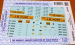 Microscale Decal #48-297 J.b. Hunt 48' & 53' Containers Chassis, 1993+. Fixed Price $7.99.