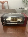 Ford 1948 Woody Car 1:43 Toy Collector Ed Yat Ming White Station Wagon Utility. Fixed Price $14.99.