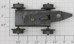 Lionel 1862-23 4-WHEEL Front Truck Completed With Black Link. Fixed Price $15.00.