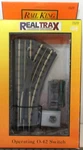 Rail King 40-1043 Real Trax Operating O-42 Right Hand Switch. Fixed Price $59.95.