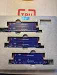 Scale Kato Gunderson Maxi-iv Double 3 Unit Set Pacer Stacktrain 106-6117. Fixed Price $110.00.