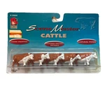 O Scale Scene Master Hand Painted Cattle 1859 Life Like Trains New Read. Fixed Price $20.00.