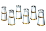 Peco Gauge Milk Can Set Unpainted White Metal 6 Piece LK751. Fixed Price $33.95.