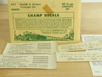 Champ Decals Ho PH-7 Norfolk & Western Passenger Car. Fixed Price $5.49.