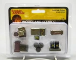 Woodland Scenics A2739 Assorted Crates Gauge Freight Boxes Containers WDS2739. Fixed Price $22.84.