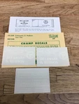 Champ Decals Ho Scale HB-324: Delaware Hudson D&h Boxcar. Fixed Price $9.99.