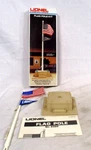 Lionel Flag Pole Kit # 6-2320. Fixed Price $30.00.
