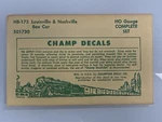 Champ HB-173 Ho Louisville & Nashville Box Car Set. Fixed Price $5.94.