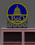 Miller Engineering 44-2702 Ho/n Scale Small 2.2 T X 1.8 W B&o Billboard. Fixed Price $30.69.