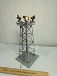 Mth 395 Adjustable Flood Light Tower Item No. 30-9049 Missing 2 Bulbs Box. Fixed Price $19.95.