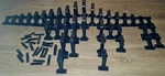 (37) Vintage Marx 0-27 Gauge Elevated Trestle Pier Bridge Support Track. Fixed Price $11.00.