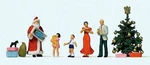 Preiser 10652 Ho Scale Merry Christmas Santa, 4 Figures & Tree. Fixed Price $32.99.