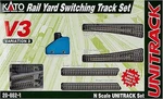 Kato Unitrack V3 Rail Yard Switching Set - Scale Nickel Silver Model. Fixed Price $121.26.