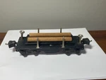Lionel Vintage Prewar 3651 Dump Flat Car With 2 Logs Gauge. Fixed Price $14.99.