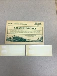 Champ Decals Ho Scale HN-46: Central Of Georgia Cg Road Name Set White. Fixed Price $8.00.