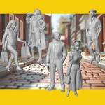 Scale Everyday Figures (batch N251-N500) 1/48 ON30 Lionel Resin. Fixed Price $5.49.