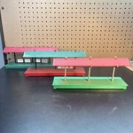 Vintage Lionel #2256 (2), 157 Train Station Platform Lights Signs Parts. Fixed Price $35.00.