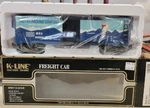 K-line, O/O27 Scale, Classic Reefer, K-645-8011, Pepper Packing Company, Ln (8G). Fixed Price $22.50.