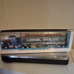 Lionel Gas Co. Die Cast Tractor And Tanker In Box - 027 Gauge. Fixed Price $25.00.