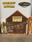 Scale Wild West Sheriff Office- Building Flat/front- Mth -police Station. Fixed Price $14.99.